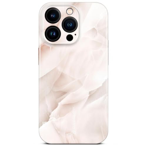 Coque iPhone 16 Pro ONEFLOW Bliss marbre crème rose avec protection caméra