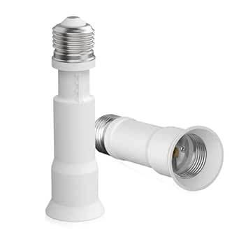 Light Bulb Socket Extender, 2 Pack 8-10.5cm/3.1-4.1in E26 Flexible ...