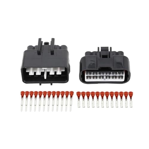 Ruiting Store 12-poliger, ummantelter Kfz-Stecker, Kfz-Stecker mit Anschluss, DJ7121F-2.2-11/21 (Color : Male and Female Plug, Size : 10 Sets)