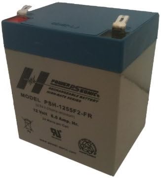 Power-Sonic PSH-1255F2 FR battery (12 volt, 6 amp, flame retardant)