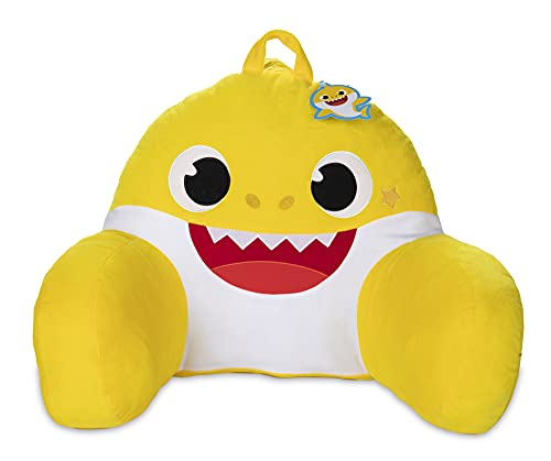 Baby Shark (ベイビーシャーク) 子供用背もたれ枕 読書やテレビ鑑賞に – ベッドレストピロー アーム付き くつろぎに 快適な背中のサポート付き – ベッドやソファに最適（Amazon）