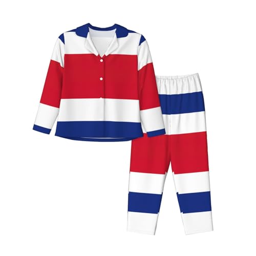Pyjama imprimé Costa Rica ensemble fluide anti-irritation pour femme