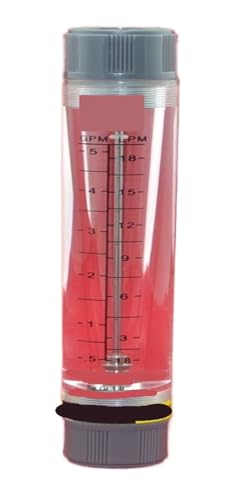 Débitmètre liquide LZM-15G tube transparent raccordement 1/2 NPT BSP mâle femelle