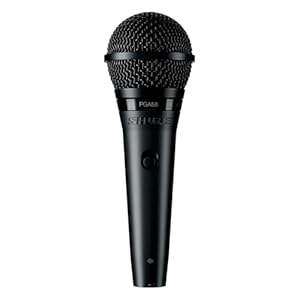 Shure PGA58 Dynamic Microphone – Handheld Mic for Vocals with Cardioid Pick-up Pattern, Discrete On/Off Switch, Stand Adapter and Zipper Pouch, No Cable (PGA58-LC)