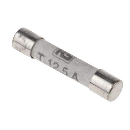 RS PRO �ǃq���[�Y 12.5A (�^�C�����O) 6.3 x 32mm 500V ac 10�� 2099305
