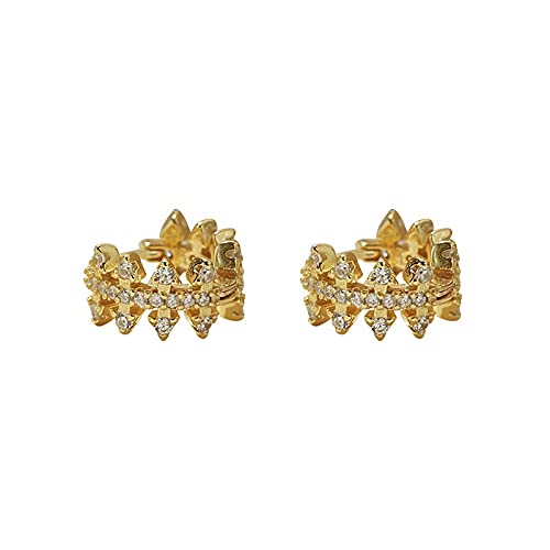 Boucles d'oreilles feuille cristal cadeau idéal bijoux de luxe