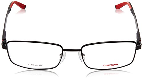 Carrera Men's 8812 Rectangular Prescription Eyewear Frames, Shiny Black, 55Mm, 18Mm #TOP1