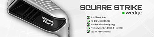 Square Strike Wedge, Black -Right Hand Pitching & Chipping Wedge for Men & Women -Legal for Tournament Play -Engineered by Hot List Winning Designer -Cut Strokes from Your Golf Game Fast - Thumbnail 5