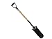 EZ Travel Collection Long Narrow Nose Drain Spade Shovel (Black)