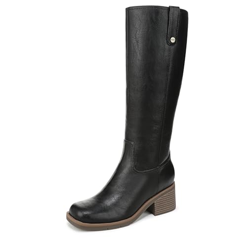 Dr. Scholl's Women's Joplin Knee High Boot Black - Wide Calf 6 M