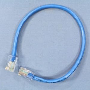 #US 52455-1BL Blue Cat 5 1 Ft Ethernet LAN Patch Cord Network Cables 50-Pack