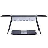 GETUBACK Outdoor Foldable Portable Barbecue Grills Stainless Steel Charcoal BBQ Tool Kits Outdoor Cooking Camping Hiking Picnics Tailgating Backpacking