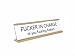 Aahs Engraving Fucker in Charge Novelty Nameplate Style Desk Sign (White)