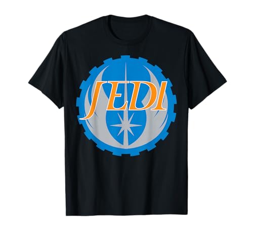 T-shirt Star Wars Jedi Circle Crest noir vêtement geek coton homme femme