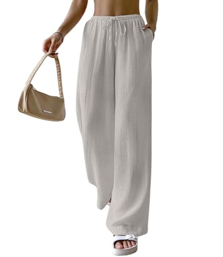 Image of GRECIILOOKS High Waist Trousers for Women - Flared Korean Style Formal Pants | Elegant Workwear for Office, College & Events (Available in Plus Size)