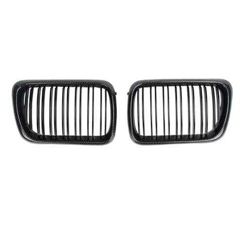 Gril rein noir brillant pour E36 1992-1999 grille de pare-chocs avant