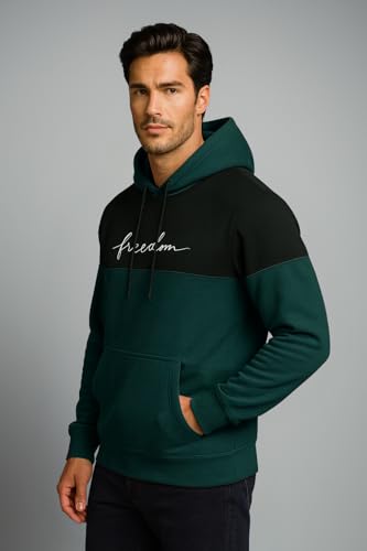 Image of Color Block Printed Hoodie for Men|| Sweatshirt Regular Fit