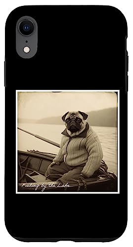 Iphone Xr Funny Pug Fisherman On A Boat Cute Humor Case #TOP9