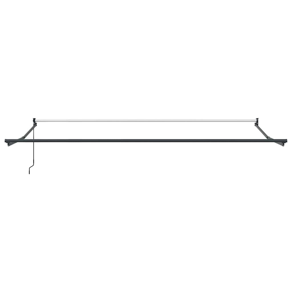 Auvent Manuel rétractable Marron 450x300 cm,Stores extérieurs,22.54kg-3215706