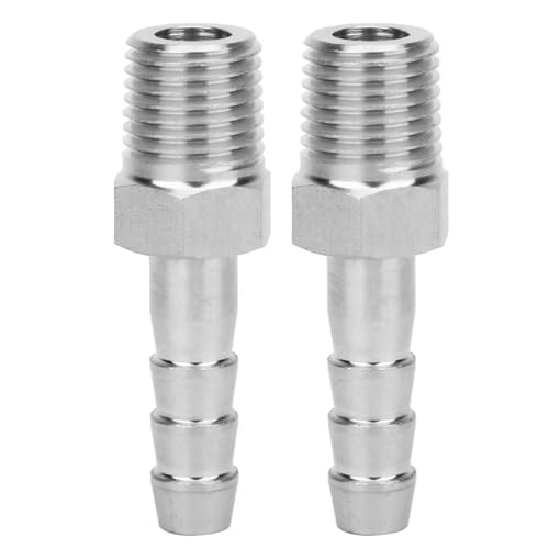 Joint porte-caoutchouc, 2 pièces 1/4 in joint porte-caoutchouc en acier inoxydable, raccord rapide pour tuyau filetage mâle BSPT, connexion rapide aux...