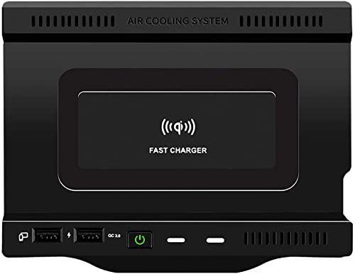 QXIAO Cargador Inalámbrico Coche para Mercedes-Benz A-Class GLA AMG B-Class GLB CLA-Class 2020-2022, 15W Carga Rápida Auto Teléfono Cargador para Mercedes-Benz W177 H247 C118 W247 X247 Accesorio Cover