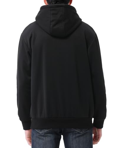 Men's Fashion Hoodies Sweatshirts Loose Fit Heavyweight Quarter-Zip Sweatshirt Fleece-Lined Pullover2