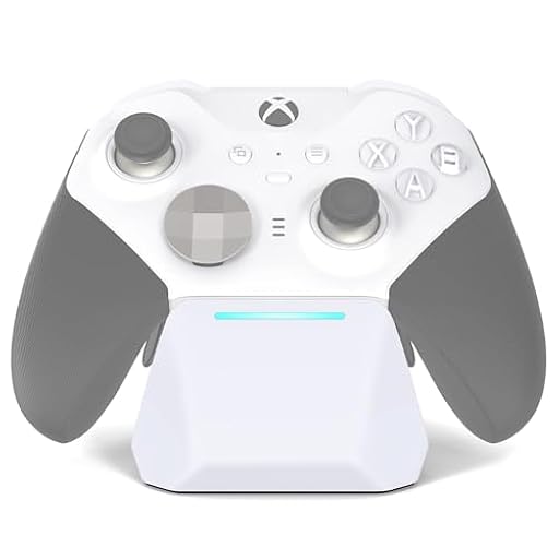 OSTROGEAR Base de Carga Magnética para Xbox Elite Series 2 / Elite Series 2 Core Mando, Estación de Carga con Cable Type-C, Blanco | Ya disponible en tu tienda friki favorita! En mundofriki.es!