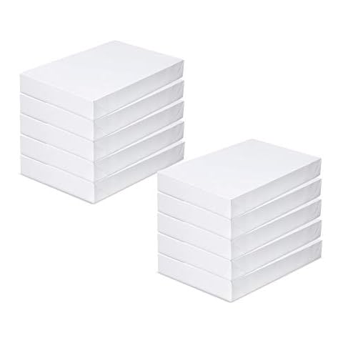 ALEF 14in x 9.5in x 2in White Shirt Gift Wrap Boxes with Lids (10-Pack),Father's Day Cover
