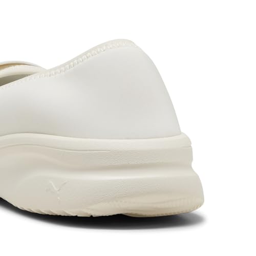 PUMA Puma Women's Adelina 2 Sneaker, Frosted Ivory-Puma White, 10