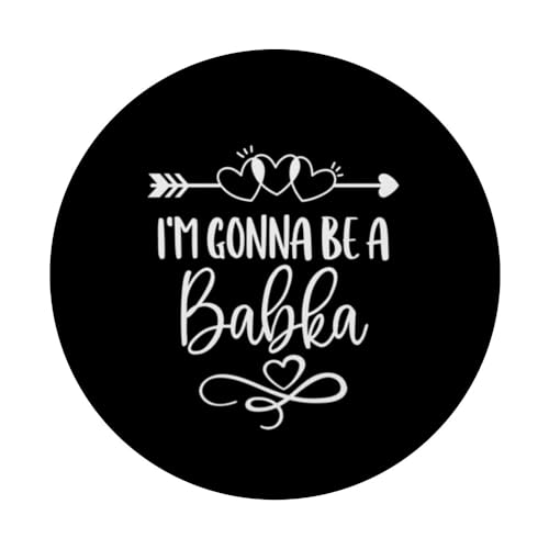 I'm Gonna Be A Babka Poland Polish Grandma PopSockets Swappable PopGrip, Black - Image 3