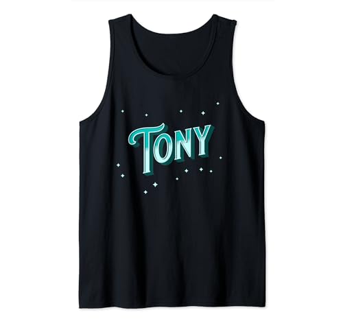 Hombre Nombres Tony personalizados Camiseta sin Mangas