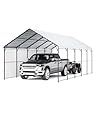 VEVOR Oversized Metal Carport, 13' x 26' Heavy Duty Carport with Galvanized Steel Frame & Roof, Car Tent Garage Shade with Removable Sidewalls, Multi-Use Car Shelter for Pickup, Boat, Car & Tractors