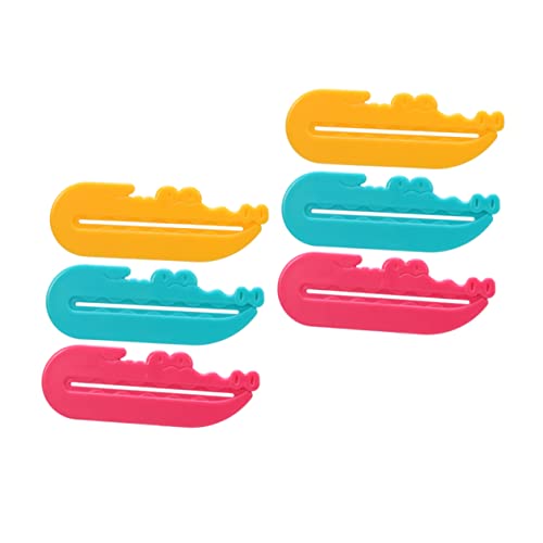 GOOHOCHY 6pcs Toothpaste Dispenser Toothpaste Cream Squeezers Tooth Paste Rolling Toothpaste Hand Juicer Toothpaste Squeezers Multipurpose Toothbrush Dispenser Key Multifunction