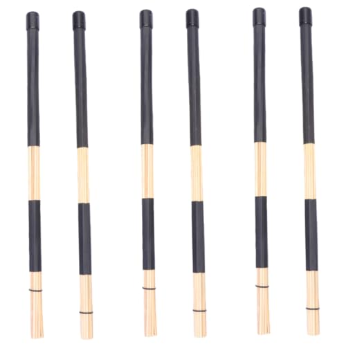 Baquetas Holibanna, 3 pares, duraderas, para batería y percusión, fáciles de transportar y guardar, ideal para amantes de los instrumentos de percusión miniatura 1
