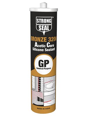 Tool Zone GENERAL PURPOSE – BRONZE (ACETIC CURE) | White | 280Ml Cartridge | (Black)