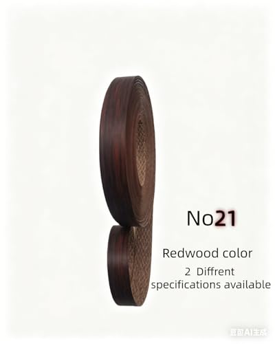 Image of HGKJHFmelamine Edging Tape. pre Coated with hot melt Adhesive Flexible Veneer Edge Edging, Used for Cabinet and Furniture Maintenance (No21-Redwood Color, 1.81cm*40ft)