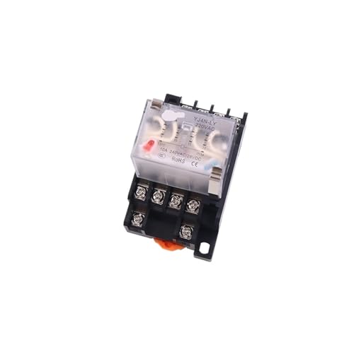 Relé electromagnético intermedio LY2NJ 12V DC 14 pines base JQX HH62P de 10A grande