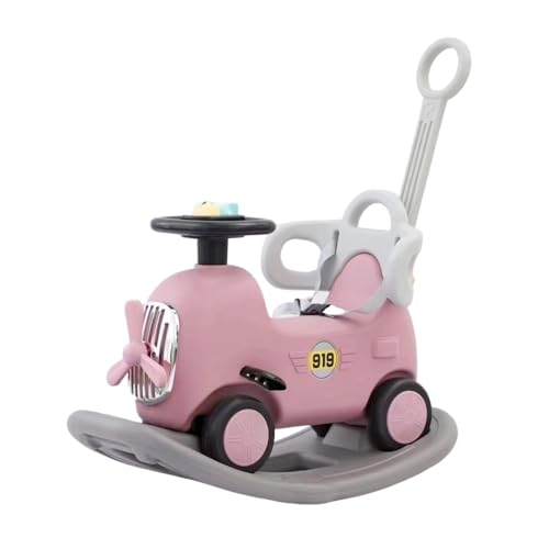 SOLLENT新登場木馬 1-5歳子ども 乗り物おもちゃ 6-in-1足蹴り車兼用 押し手付き ロッキング ホース、ベビーカー、乗り物の、ドリーム ホース、向け、ホース トレーニング バランス感覚 揺れる 足けり 子ども用プッシャー付き、 誕生日プレゼント