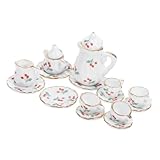Tasses à thé miniatures - sûres et pratiques à utiliser, pas faciles à casser ou à déformer, réutilisables et peuvent être utilisées pendant longtemps, accessoires pour mini maison