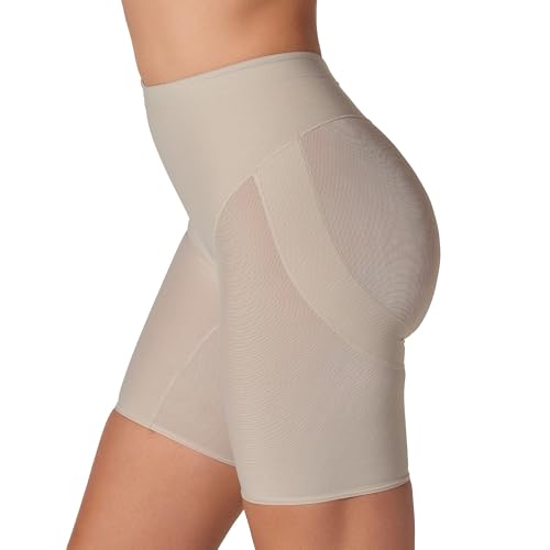 Leonisa Shapewear Shorts for Women, Firm Compression Butt Lifter Shaper Shorts, High Waist Tummy Control