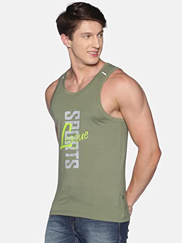 Image of Dollar Men Cotton Casual Assorted Printed Tank Top Vest (Pack of 3)
