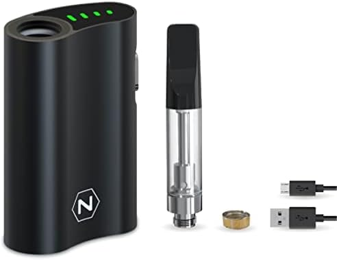 CBD Vape | Nectar Honeybee Vaporizer with Variable Power, Ceramic Coil and 800mAh Rechargeable Battery | CBD and Thick Oil Vape – Includes 1ml Empty 510 Thread Refillable Cartridge & Magnetic Adapter