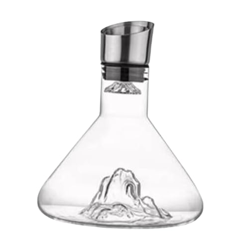 Decantador de Vino de Cristal, Decantador Rápido, Recipiente para Vino, Jarra de, 1500 Ml