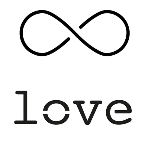 Amore infinito | Tatuaggio Temporaneo con Certificazione Cosmetica UE - L'Originale | Resistente all'Acqua + Vegano | Tatuaggio Rivoluzionario di 2 Settimane