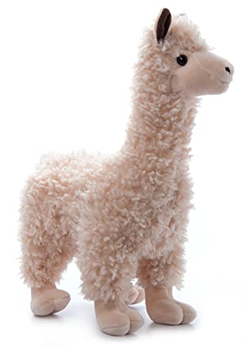 The Petting Zoo Alpaca Stuffed Animal Plushie, Gifts For Kids, Wild Onez Zoo Animals, Alpaca Plush Toy 14 Inches #TOP4