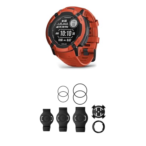Garmin Instinct 2X Solar - GPS-Smartwatch mit unendlicher Akkulaufzeit im Smartwatch-Modus, über 40 Sport-Apps & QuickFit Bicycle Mount