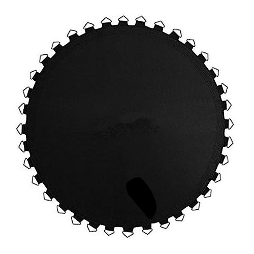 Trampoline Mat Jumping Cloth Round Accessory Equipment Black Commercial Gym,Reusable Wear Resistant, Jumping Pad Replacement Jumping Mat, 8ft with 42 Buckles