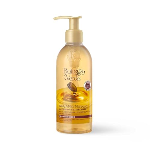 Bottega Verde - Argan del Marocco, Lavamani Setificante, 250 ml, con olio di Argan, Aiuta a Prevenire le Screpolature, per Pelli Molto Secche