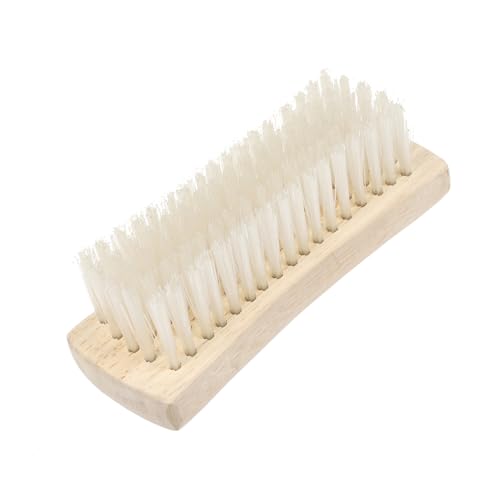 BAZEITFLOW Cepillo para Chaqueta Mancha Prenda Tela Limpieza lavadero Abrigo Lavar el Cepillo para la Ropa de Nylon para la Chaqueta depurador de De Madera Blanco