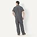 Amazon Basics Men's Relaxed Fit Short Sleeve Workwear Coveralls, Charcoal, X- Large- Regular